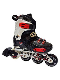 KRF Freeskate First Patines en línea, Hombre, Negro/Rojo, S (28-31)