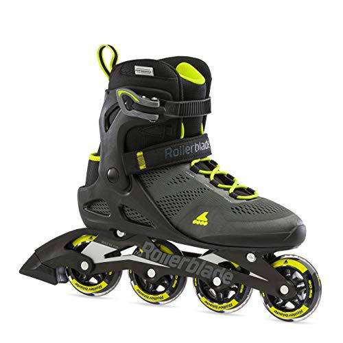 Rollerblade Patines en línea Unisex Macroblade 80, Negro/Lima 290