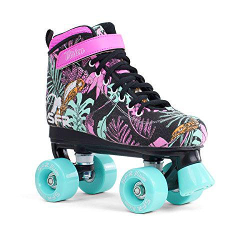 SFR Vision Ii Patines, Unisex Niños, Rosa (Floral), 37 EU