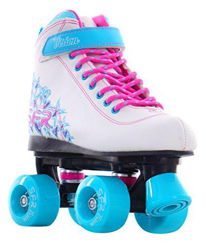 SFR Vision II Patines, Unisex niños, White/Blue, 35.5