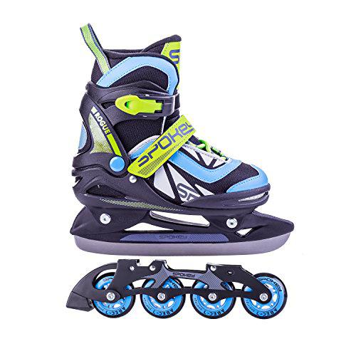 Spokey Unisex Rogue ABEC7 Carbono en línea Hockey Ice-Skates 29 - 32