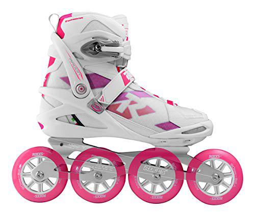 Roces Radon Women TIF Patines en línea para Mujer, White/Magenta, 36