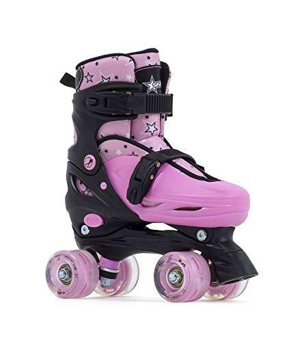 SFR Skates SFR Nebula Lights Adjustable Quad Skates Patines Patinaje Unisex Infantil