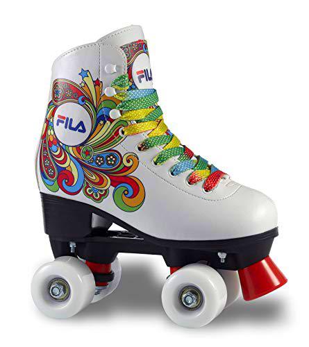 Fila Skates Patines Bella Quads, Mujer, Blanco, 32