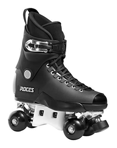 Roces Unisex Jugend Pro 4 Patines, 550073, Negro y Plateado, 36