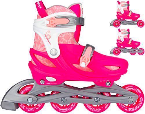 Nijdam Patines en línea 3 en 1 Ajustables - Floral Switch