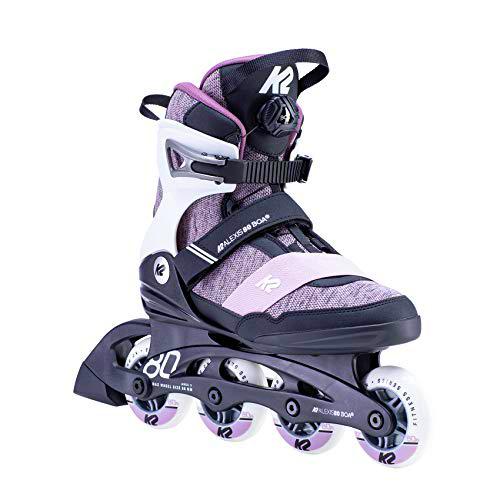 K2 Skates Alexis 80 Boa Patines, Women's, Blanco/Morado, 38 EU