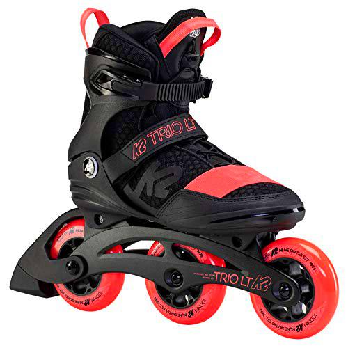 K2 Skates Trio Lt 100 W Patines, Women's, Negro/Coral, 36 EU