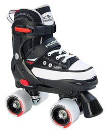 Hudora Rollschuhe Roller Skate, Schwarz, verstellbar Gr. 32-35