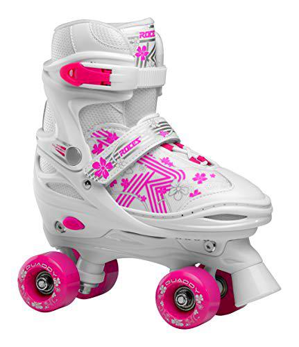 Roces Quaddy 3.0 Girl - Patines de Ruedas para niña (Talla Ajustable