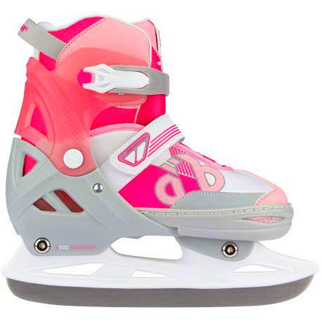 Nijdam Patines Combo Ajustables - Bold Berry - Fucsia/Gris Plateado/Blanco/Rosa