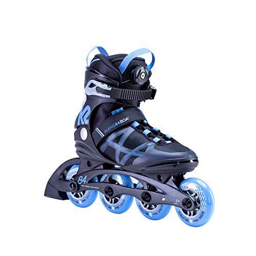 K2 Skates 30E0190 Alexis 84 Boa - Patines, Negro/Azul, 37 EU