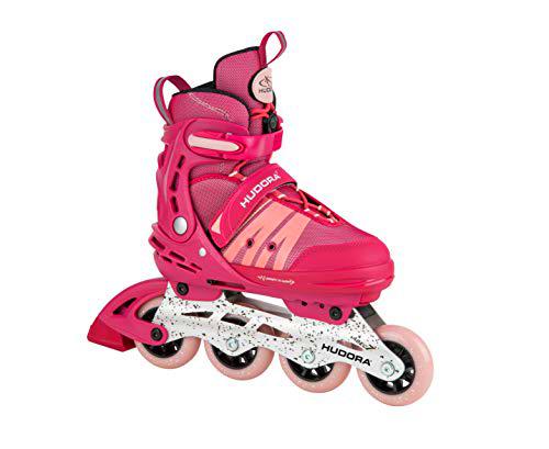 HUDORA Patines en línea Comfort Strong Berry | Talla 35-40 | Patines en línea Softboot Ajustables en Longitud y Ancho