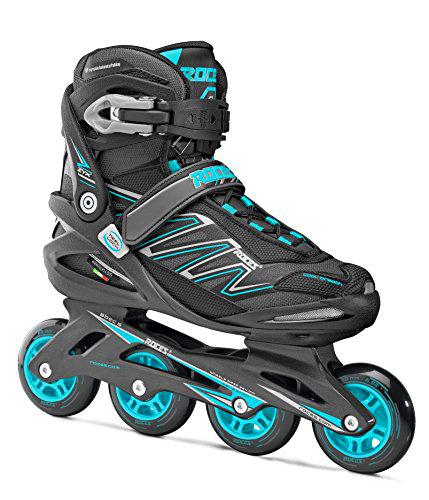 Roces Patines en línea Zyx W, Negro/Azul Claro, 37