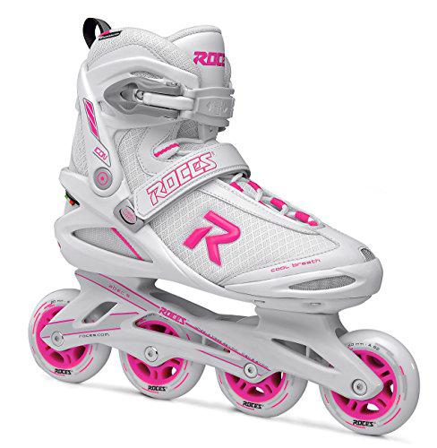 Roces Icon Patines en línea, Mujer, Blanco/Magenta, 37