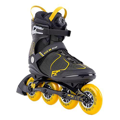 K2 F.i.t. 90 Boa Patines en línea, Hombre, Gris-Mostaza