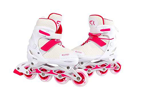 Kids Globe Street Rider 720519 Patines en línea Pro (Patines en línea Rosa/Blanco