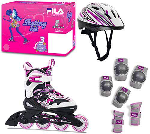 Fila J-One Combo Girl 3 Set Juego de Patines y Protectores