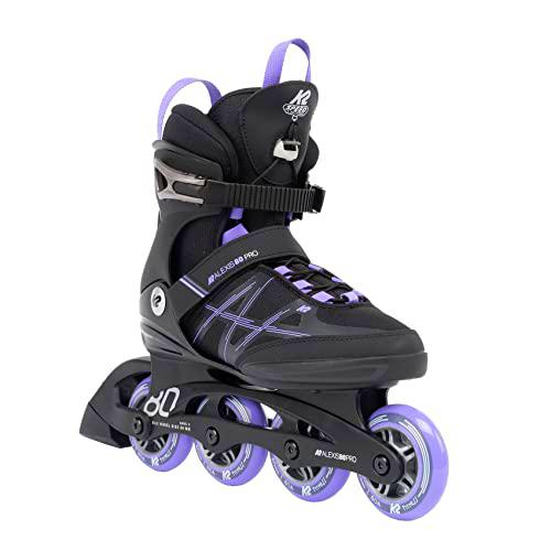 K2 Alexis 80 Pro Patines en línea, Mujer, Negro-Lavanda