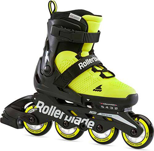 Rollerblade Microblade Se, Patín en línea, Giallo Neon/Nero, Small EU