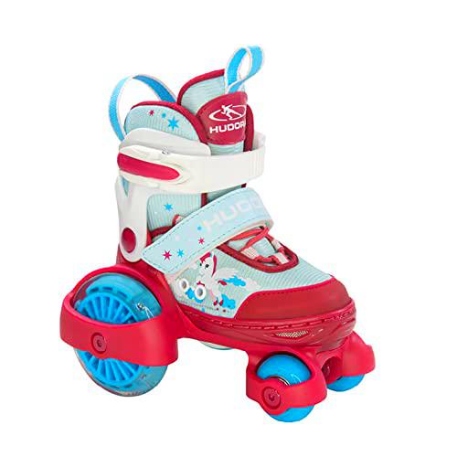 HUDORA My First Quad - Patines LED para niña (Talla 30-33)