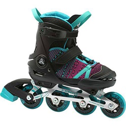 Firefly Ils 710 G Patines en línea, Negro/Menta y Morado, 37