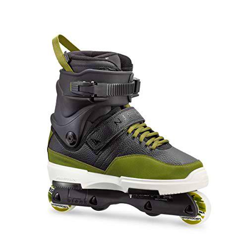 Rollerblade NJ Pro Patines, Adultos Unisex, Negro/Verde Militar, 240