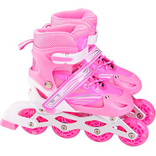 Patines en línea Ajustables para niños - Patines en línea con Ruedas Completamente Luminosas