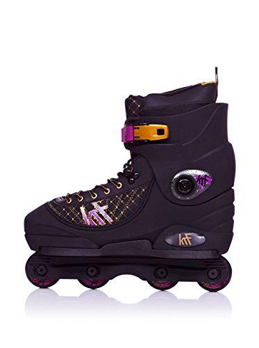 KRF Línea Agressive Agress-PRET Patines, Unisex, Negro/Morado, EU 44