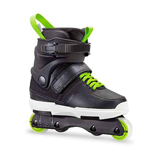 Rollerblade NJR Patines, Juventud Unisex, Negro/Verde Acido, 255