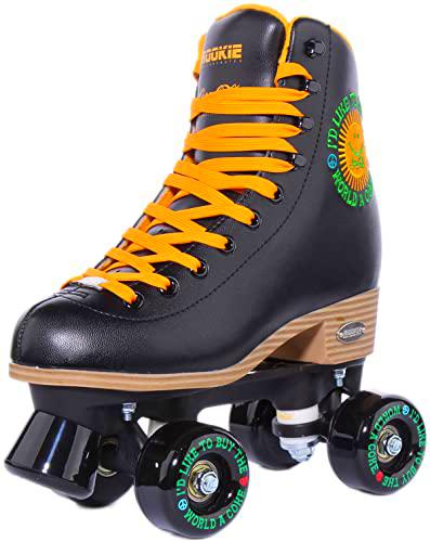 Rookie Rollerskates Patines, Juventud Unisex, Black (Negro), 35,5