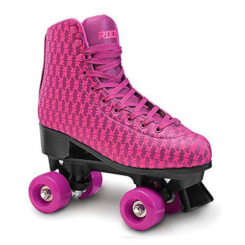 ROCES Patines Quad Mania Rosa Púrpura De Patinaje Artístico De PVC 550060_001