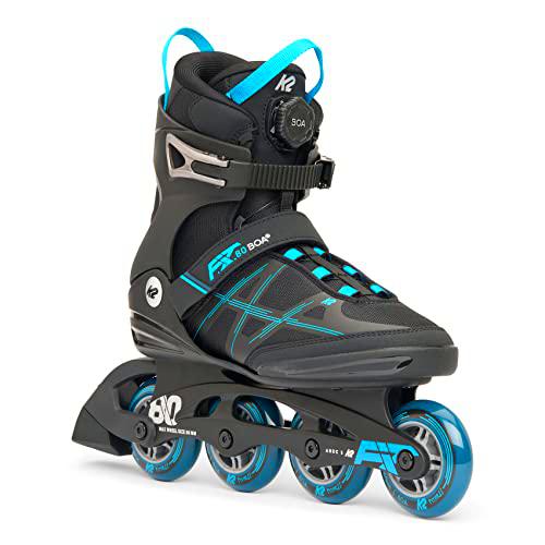 K2 Patines en línea F.I.T. 80 Boa Hombres — Negro - Azul — 30H0000