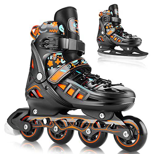 Hikole Patines en línea 2 en 1 Ajustables para niños