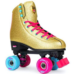 Rookie Rollerskates Patines, Juventud Unisex, Gold (Dorado), 32