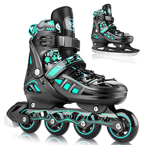 Hikole Patines en línea 2 en 1 Ajustables para niños