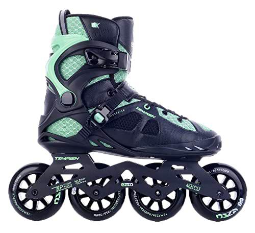 TEMPISH Patines en línea de Fitness Ezza 90 Lady | para Mujer | Ajuste óptimo | Entrenamiento Skating | ABEC 9 | 6 tamaños | Negro Turquesa