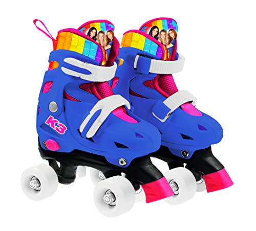 K3 Patines tamaño 34/37 - Arco Iris - con Zapato Ajustable