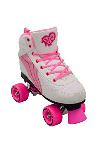 Rio Roller RIO095 Patines, Unisex Adulto, Blanco (White/Pink), 39.5