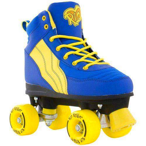 Rio Roller RIO090 Patines, Unisex niños, Azul (Blue/Yellow), 34