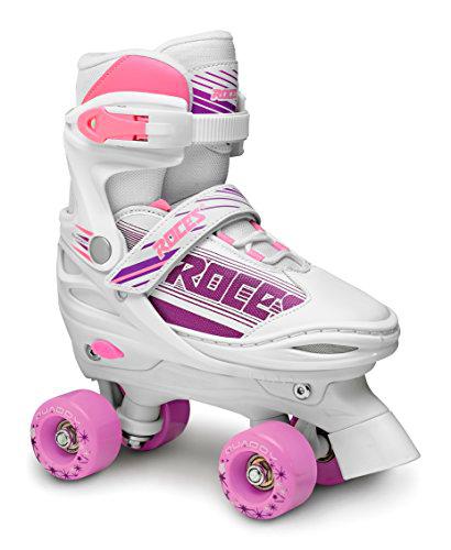 Roces QUADDY GIRL Skate, Bimba, Blanco / Rosa, 26-29