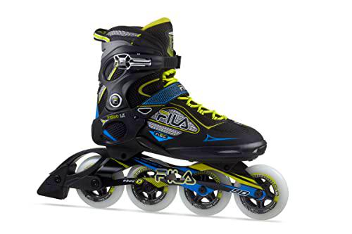 FILA SKATES 010621240 Primo LX 90 Inline Skate Unisex BLK/BL/YLW MW Tamaño 45.5