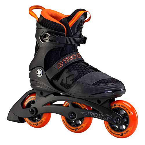 K2 Trio Lt 100 M Patines, Hombre, Men s, Negro/Naranja, 46 EU