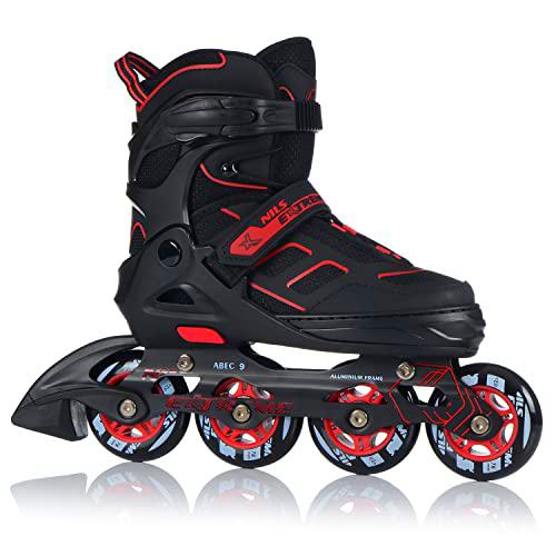 NA14174 A Rojo Negro Rojo S (31-34) Patines en línea NILS EXTREME