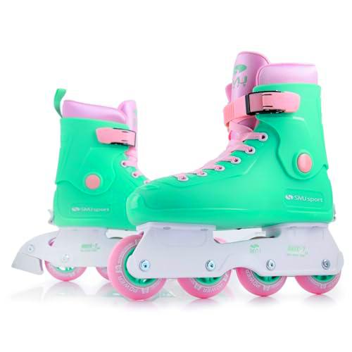 SMJ Sport Patines en línea para Mujer y niña, tamaño Ajustable