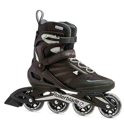 Rollerblade Patines ZETRABLADE, Adultos Unisex, Negro/Plata, 39