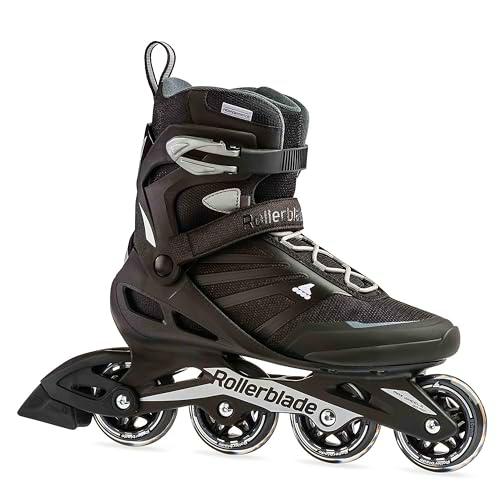 Rollerblade Patines ZETRABLADE, Adultos Unisex, Negro/Plata, 38 1/2