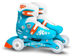 Stamp- Stitch Adjustable Two in One 3 Wheels Skate