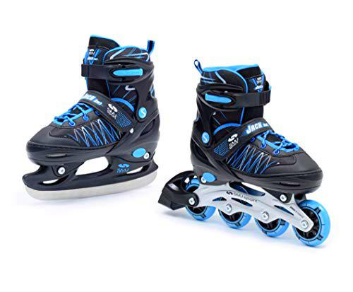 SMJ sport Patines en línea 2 en 1 para niños, Ajustables