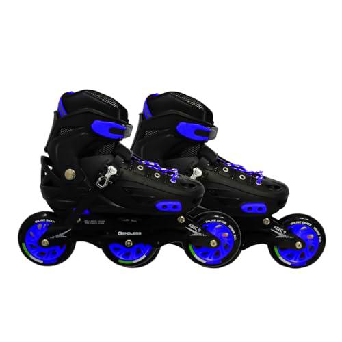 Endless EL1033 Inline Adjustable Skates Medium Size 34 EUR (UK 1.5)